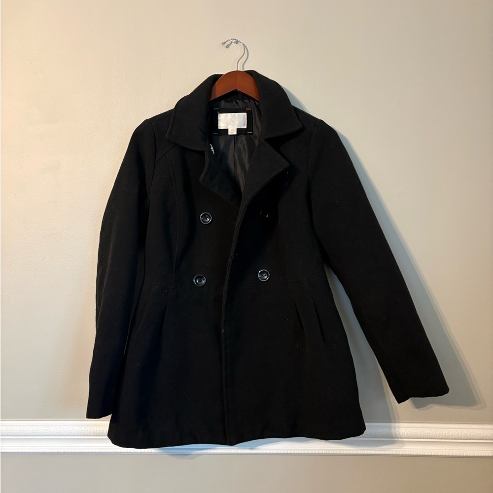 Xhilaration Women's Black Peacoat